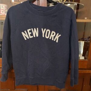 J.Crew Navy Blue 'New York' Sweatshirt Size: M